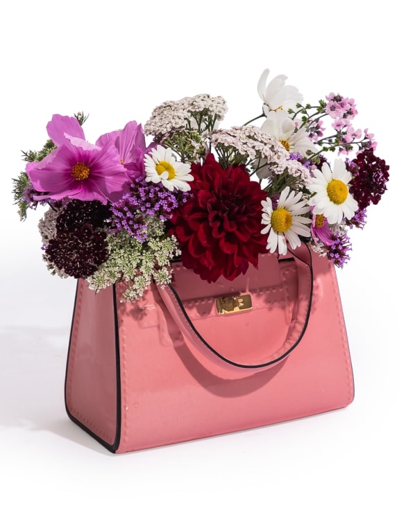 Light Pink Ceramic Handbag Vase